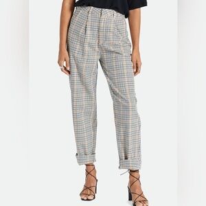 NWOT Brixton Victory Plaid Trouser - 26